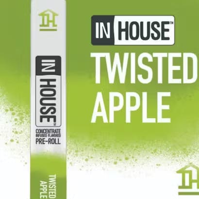 Photograph of product: InHouse | Twisted Apple | 0.75g PreRoll | Infused