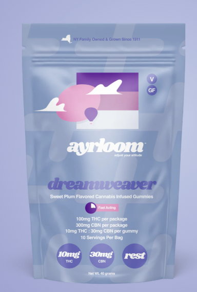 Photograph of product: Ayrloom | Gummies 10 Pack | dreamweaver | 100mg