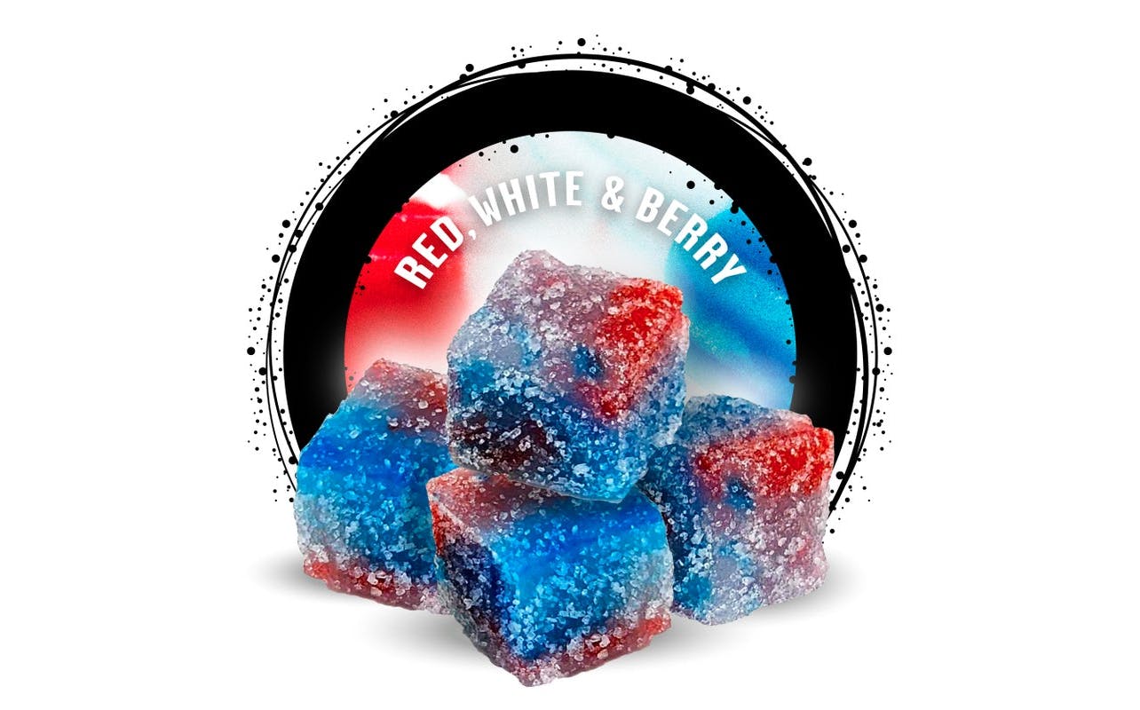 Photograph of product: Red, White, and Berry Gummies - 10 Pack