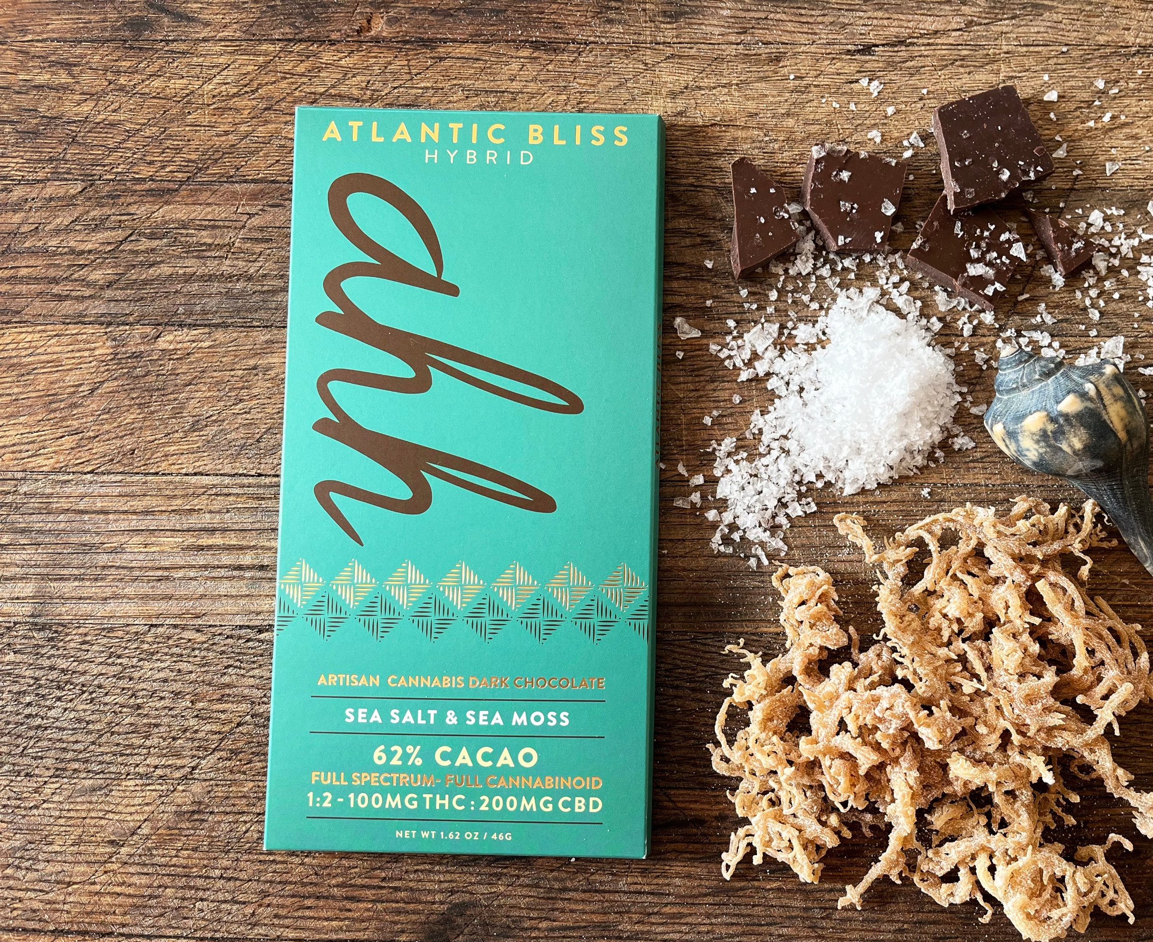 Photograph of product: Atlantic Bliss 1:2 TH-oui:CBD | RSO Dark Chocolate | 20pc of 5mg*