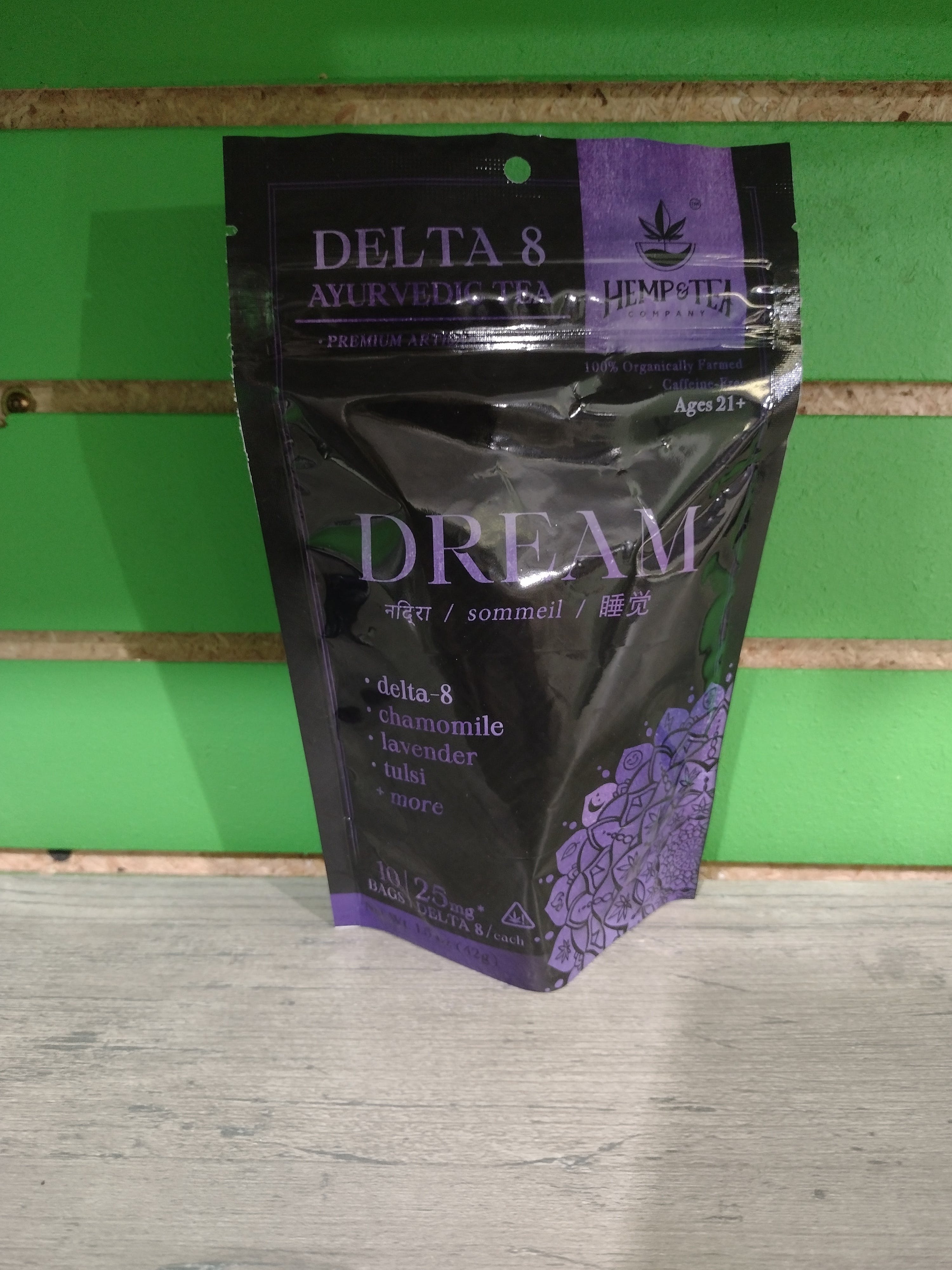 Photograph of product: Ayurvedic Delta 8 Tea - DREAM/Hemp and Tea Company