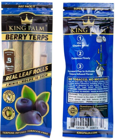 Photograph of product: King Palm | Berry Mini Wrap | 2pk