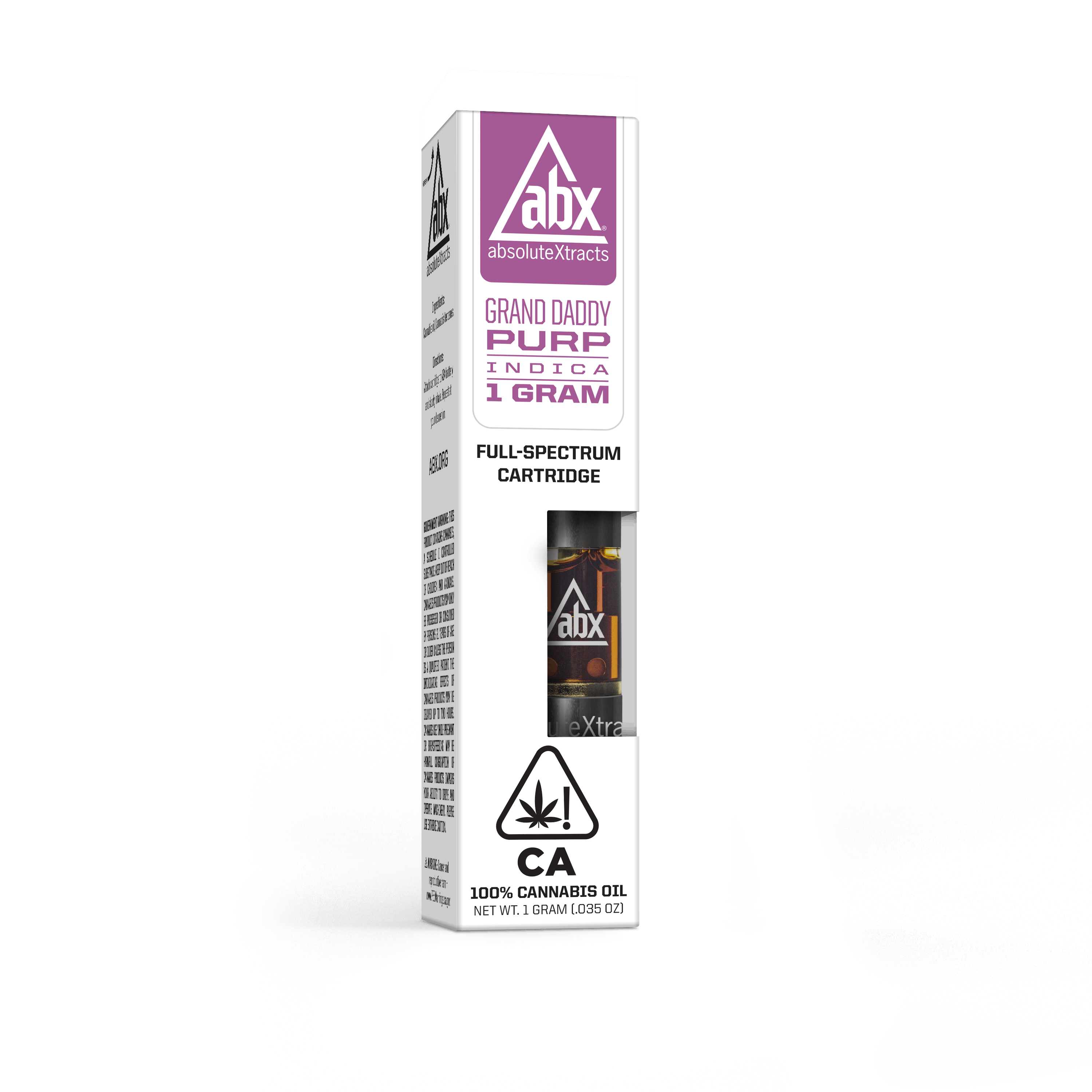 Photograph of product: Grand Daddy Purp Vape Cart