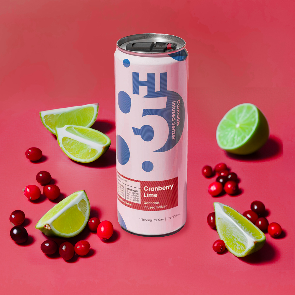 Photograph of Product: Single Hi5: Cranberry Lime Seltzer