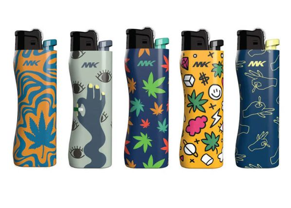 Photograph of product: MK LIGHTER | PLANT SERIES | GRIP PRO LIGHTER W/ REPLACEABLE FLINT