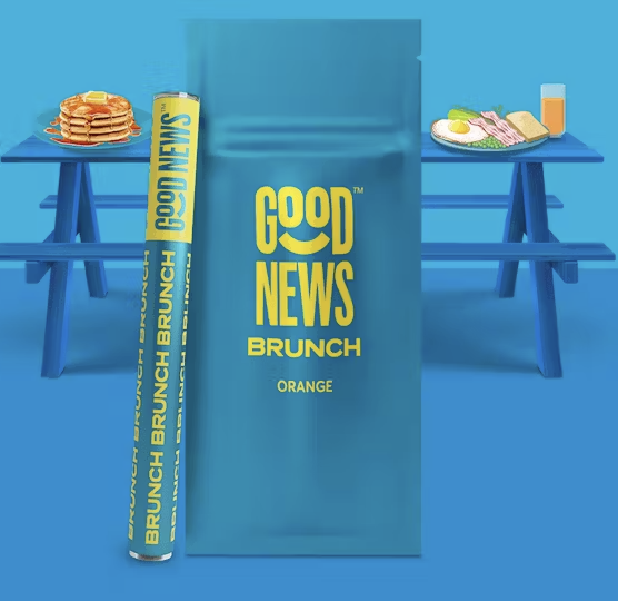 Photograph of product: GOOD NEWS BRUNCH ORANGE DISPOSABLE 1G