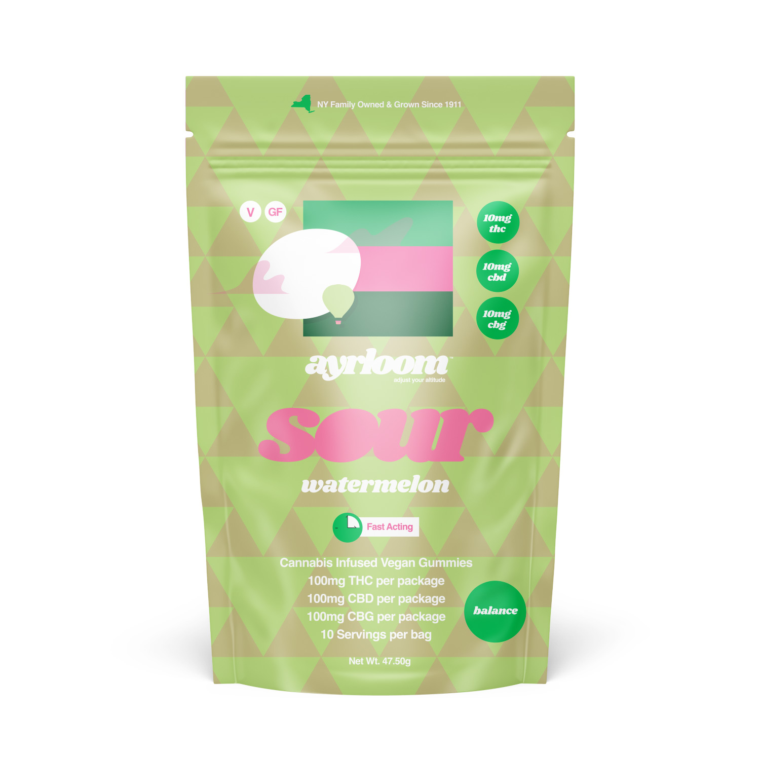 Photograph of product: Ayrloom - Sour Watermelon 10pk