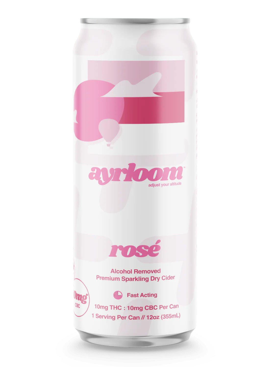 Photograph of product: Ayrloom UP - Rose  - 12oz Single Can - 10mg