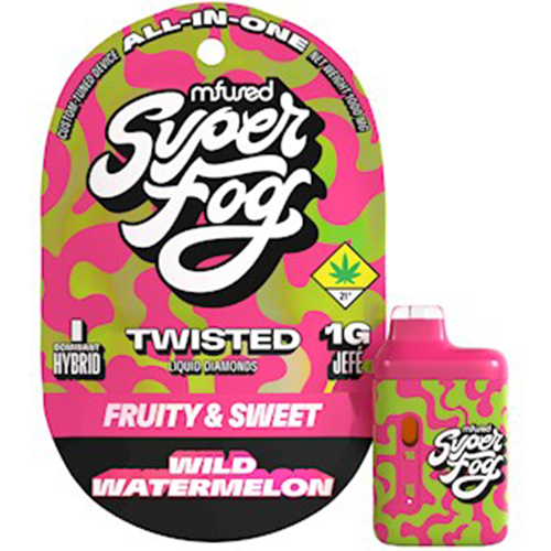 Photograph of product: Super Fog: Wild Watermelon (I) - Twisted Liquid Diamonds Disposable