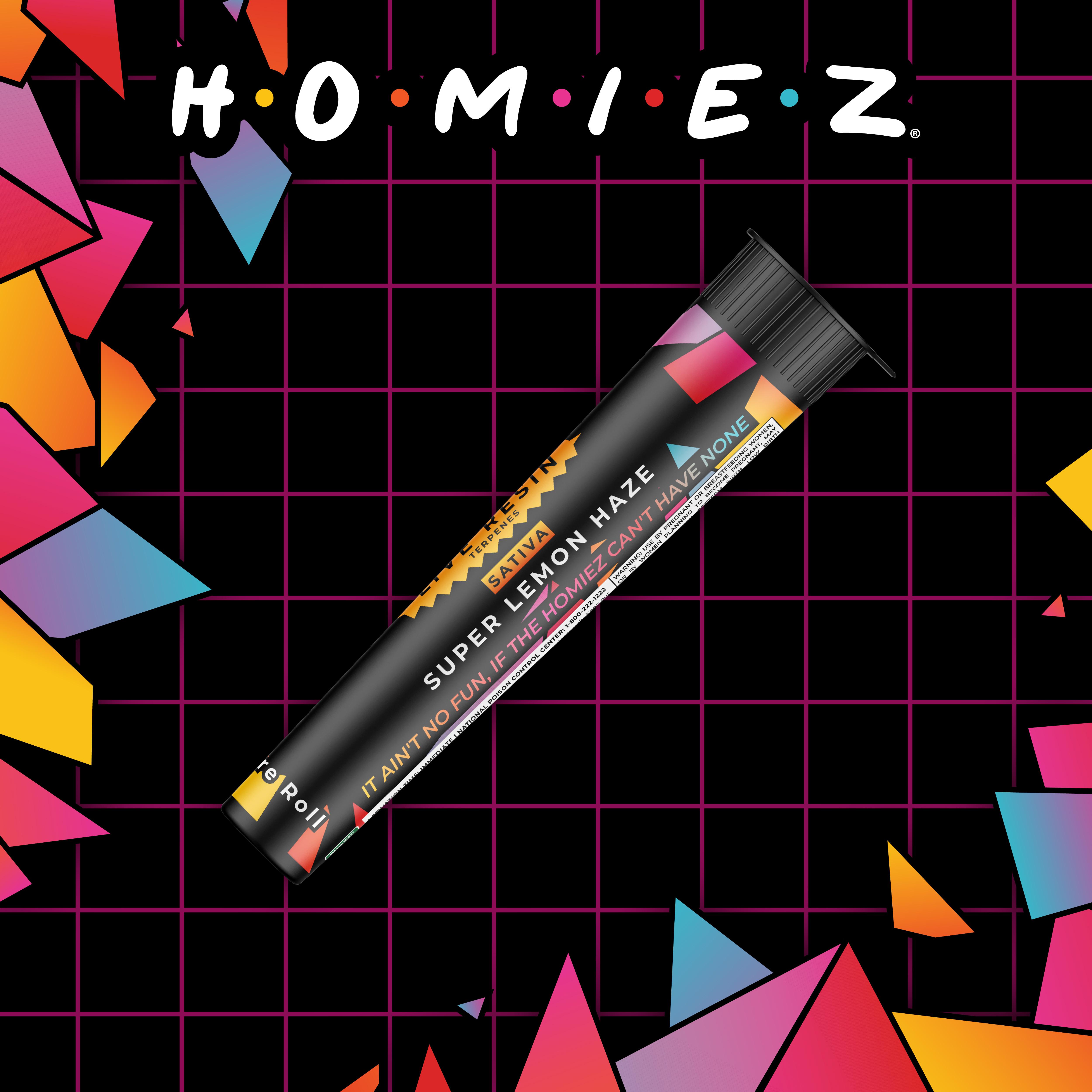 Photograph of product: Homiez - Super Lemon Haze 1.3G Infused Pre-Roll