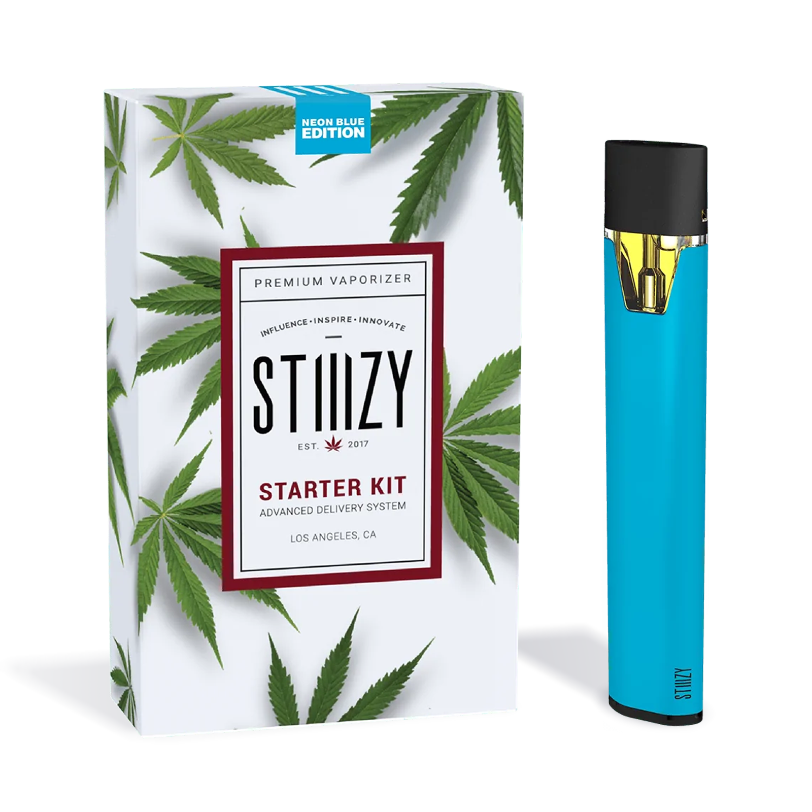 Photograph of product: Neon Blue Battery Starter Kit