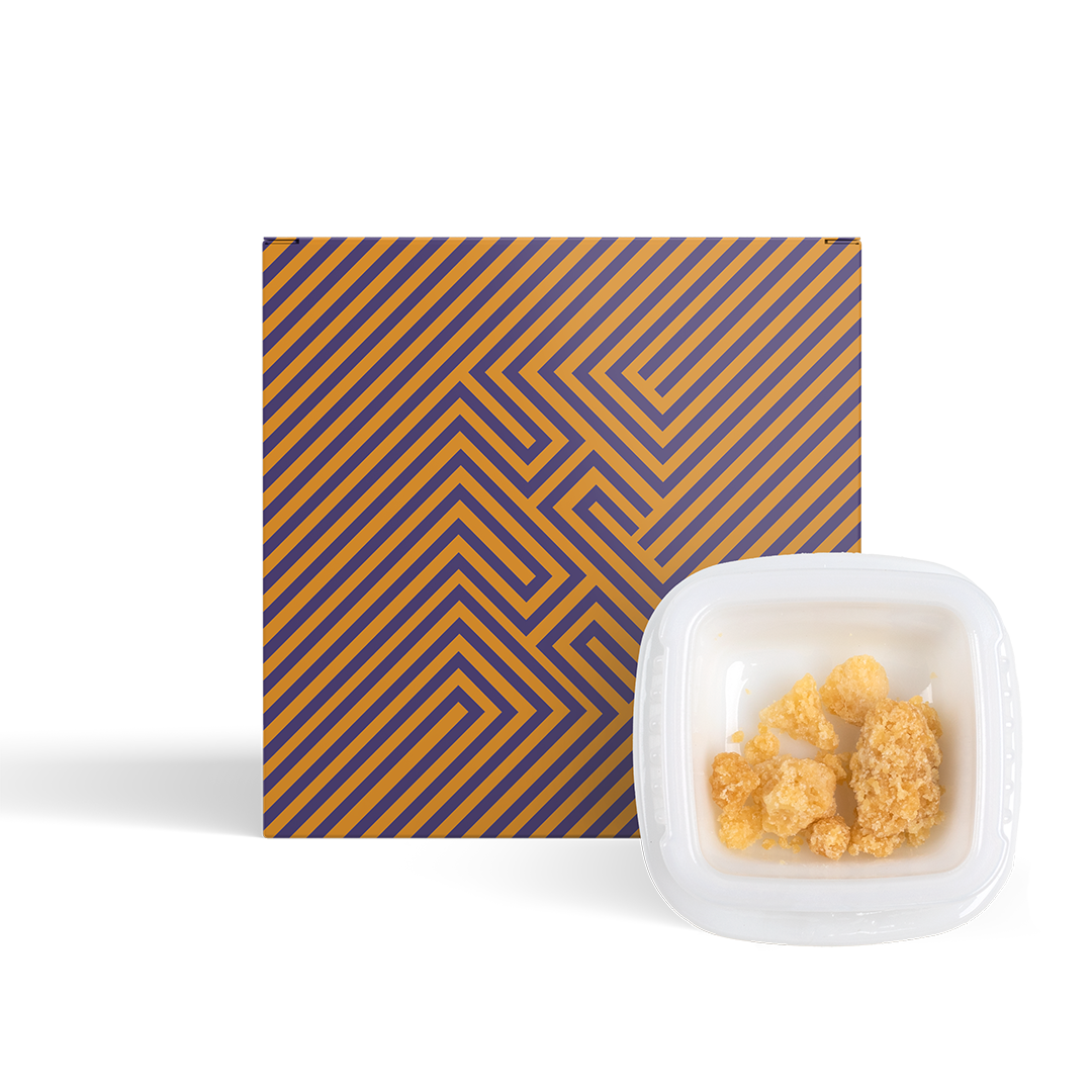 Photograph of product: Blotter | Super Lemon Haze | Cured Resin Crumble | 1g