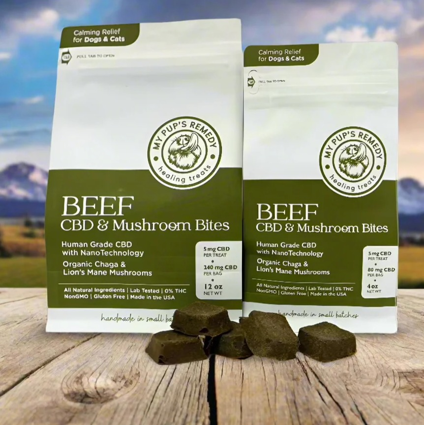 Photograph of product: MPR Beef CBD & Mushroom Bites 12oz