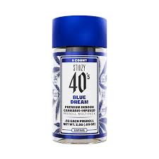 Photograph of product: 40'S BLUE DREAM 2.5G INFUSED 5 PACK PREROLL
