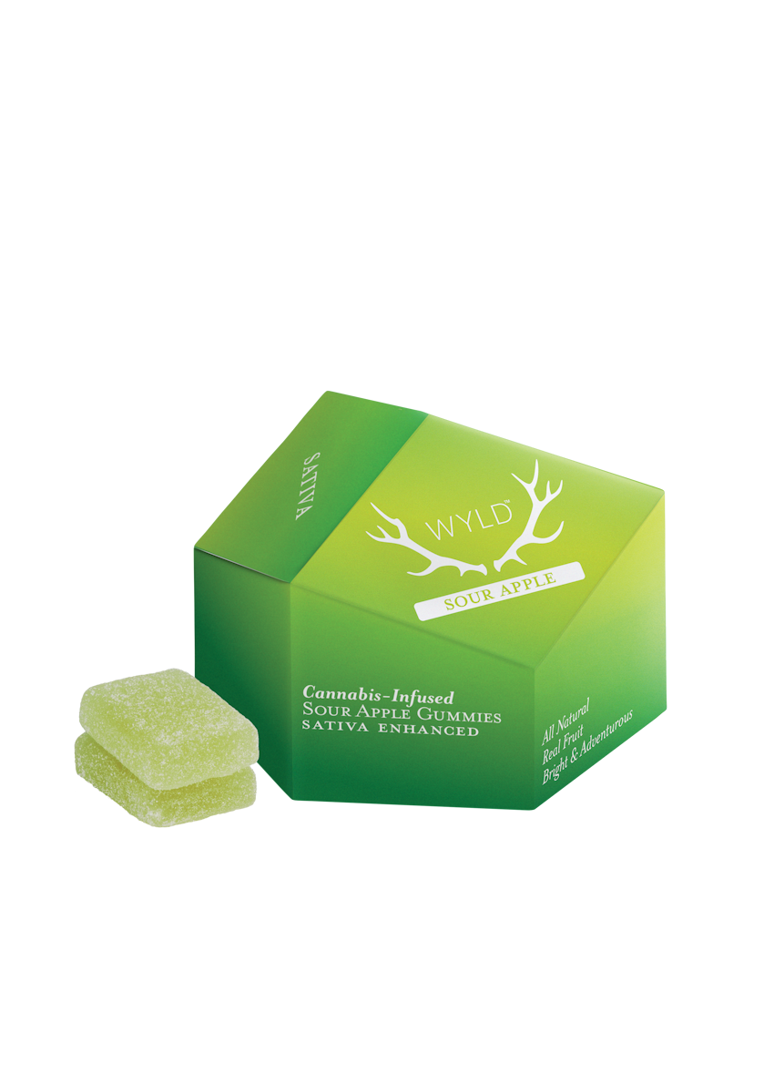 Photograph of product: Wyld | Sour Apple | 10 pack 100mg