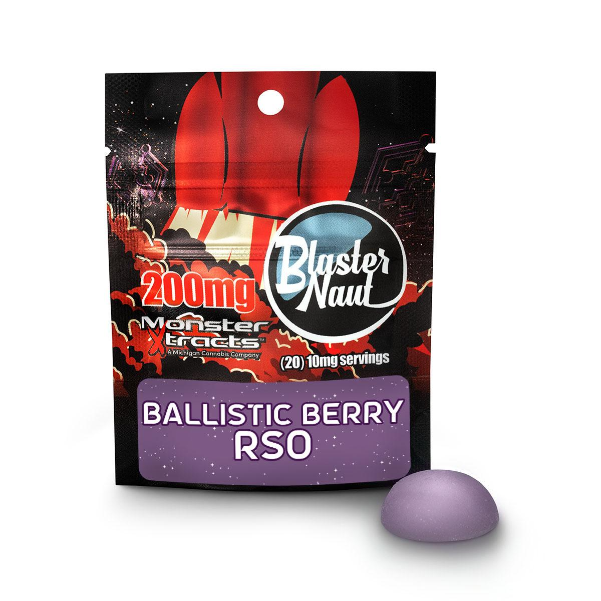 Photograph of product: Monster Xtracts | RSO Ballistic Berry | Blaster Naut | 200mg