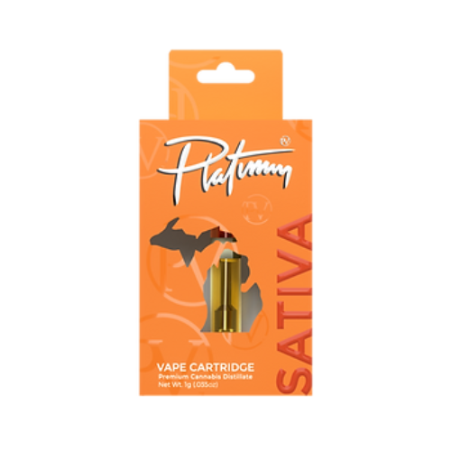 Photograph of product: Platinum Vape | Distillate 510 Cart | Passionfruit Pleaser | 1g