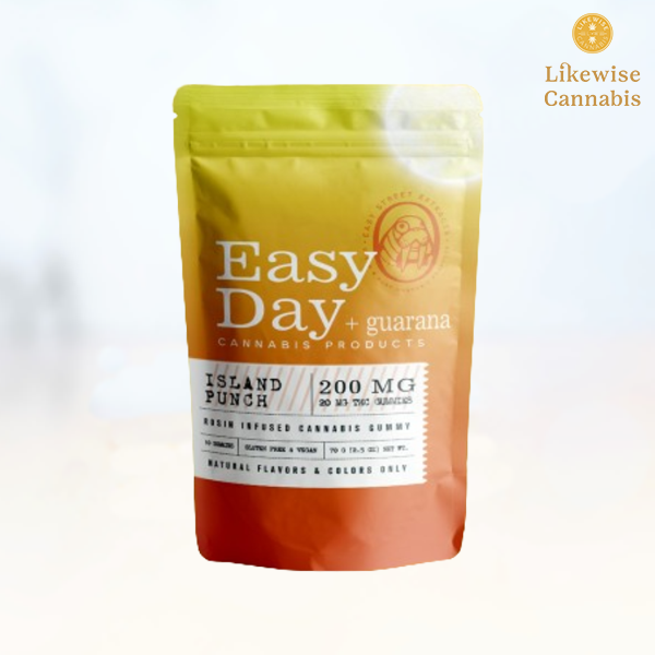 Photograph of Product: 10-PACK 200MG+GUARANA VEGAN ISLAND PUNCH DAYTIME GUMMIES