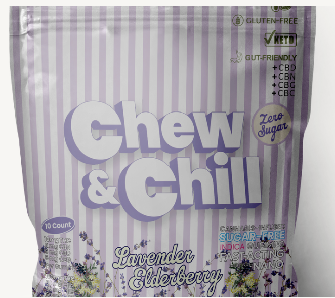 Photograph of product: Lavender Elderberry Oui'd Gummies | 100mg | Chew & Chill