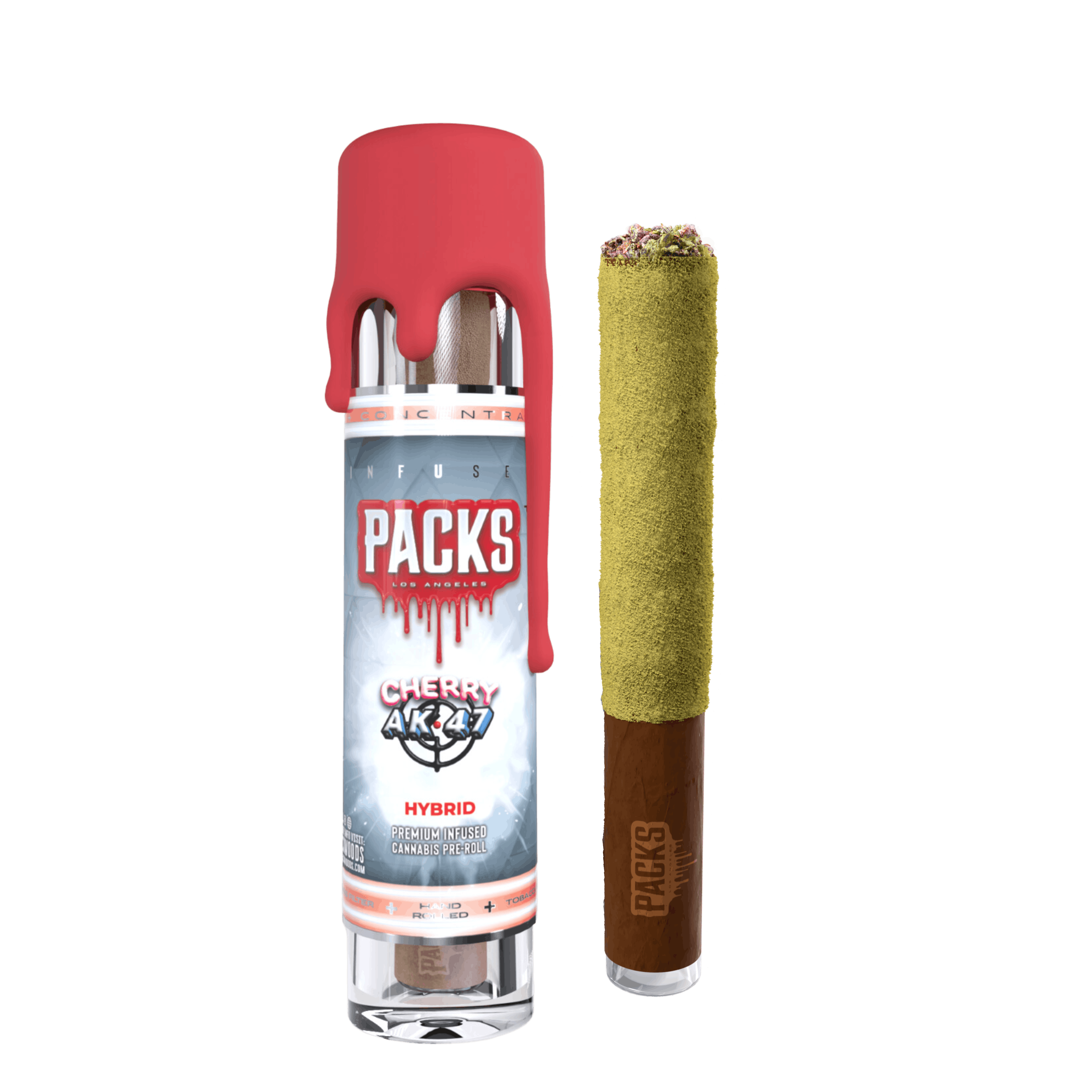 Photograph of product: PACKS | Cherry AK-47 (S-H) Infused Blunt | 2.5g
