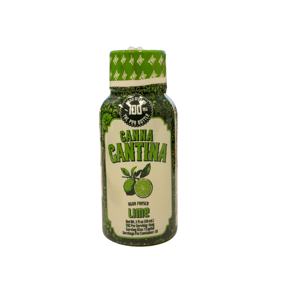 Photograph of product: Canna Cantina Agua Fresca - Lime Nano Infused Drink 100mg 2Floz