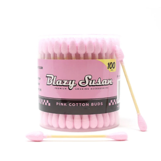 Photograph of product: BLAZY SUSAN - COTTON BUDS - 100CT - PINK