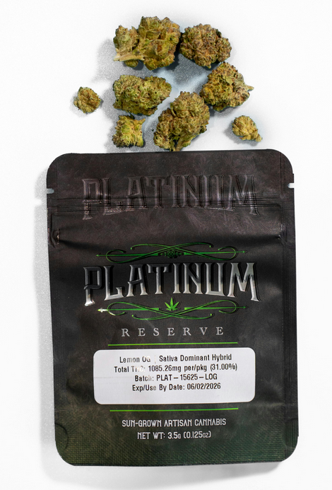 Photograph of product: Platinum Reserve: Lemon OG 3.5 - 3.5g