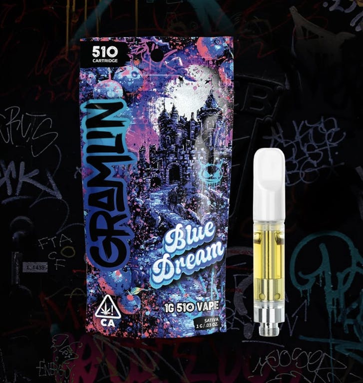 Photograph of Product: BLUE DREAM - CARTRIDGE - 1G - SATIVA - GRAMLIN