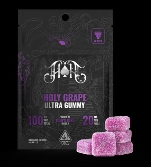 Photograph of product: Holy Grape 100MG Gummies - 
