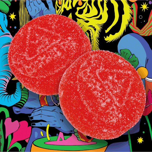 Photograph of product: Gummies 100mg 20 Pack - Tropical Paradise Punch