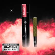 Photograph of product: Rythm Pre-Roll 1pk/1g Infused- Strawberry Sour Diesel