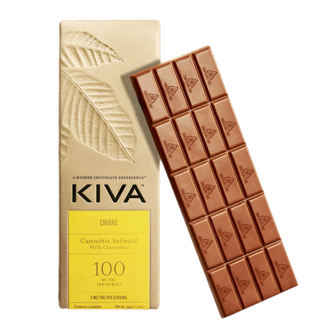 Photograph of product: Milk Chocolate Churro Bar 100mg - 