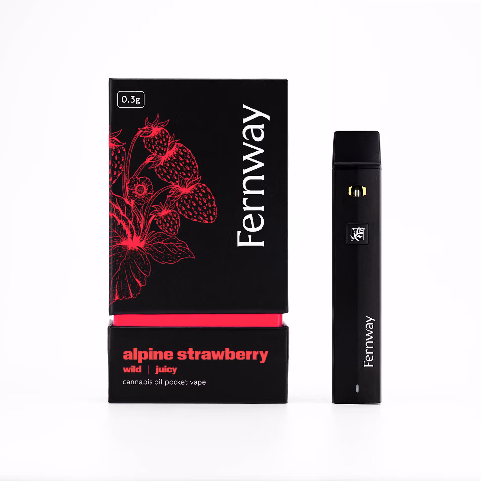 Photograph of product: Fernway - Alpine Strawberry - Traveler Vape PRO - Oui'd - 2g