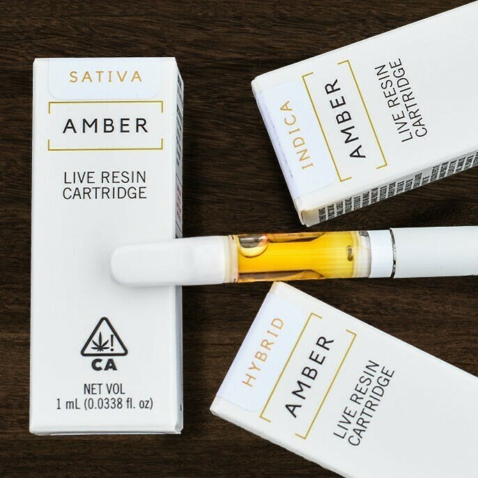 Photograph of product: Amber - C***yland (Oui'd) Cured Resin Cartridge