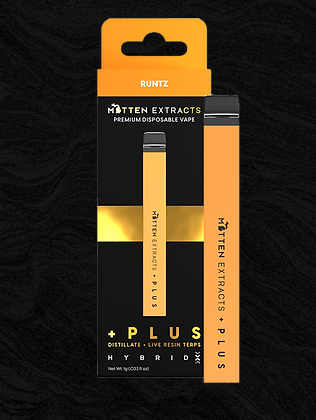 Photograph of product: MITTEN EXTRACTS RUNTZ DISPOSABLE 1G