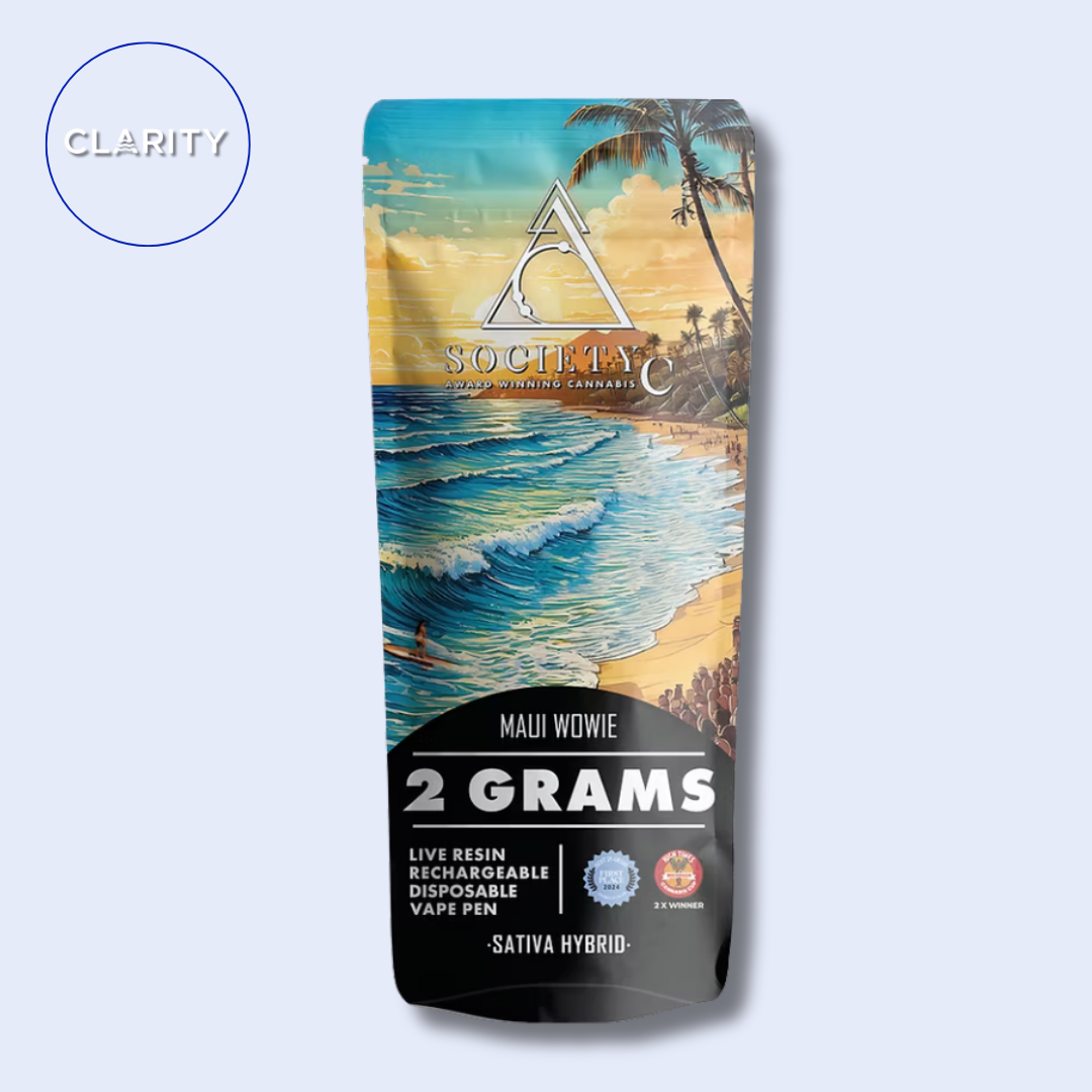 Photograph of product: Society C Live Resin Disposable | Maui Wowie