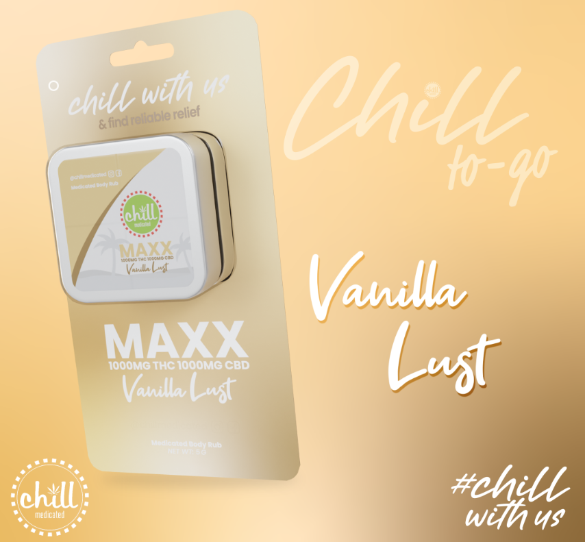 Photograph of product: Topical | Vanilla Lust | 75mg:75mg | Chill To Go