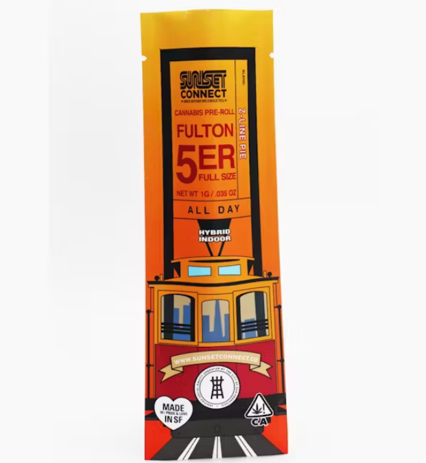 Photograph of product: Sunset Connect Z-Line Pie Hybrid Preroll 1g