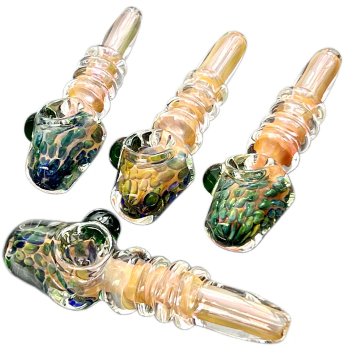 Photograph of product: 4.5" Decorative Rings Glass Bowl