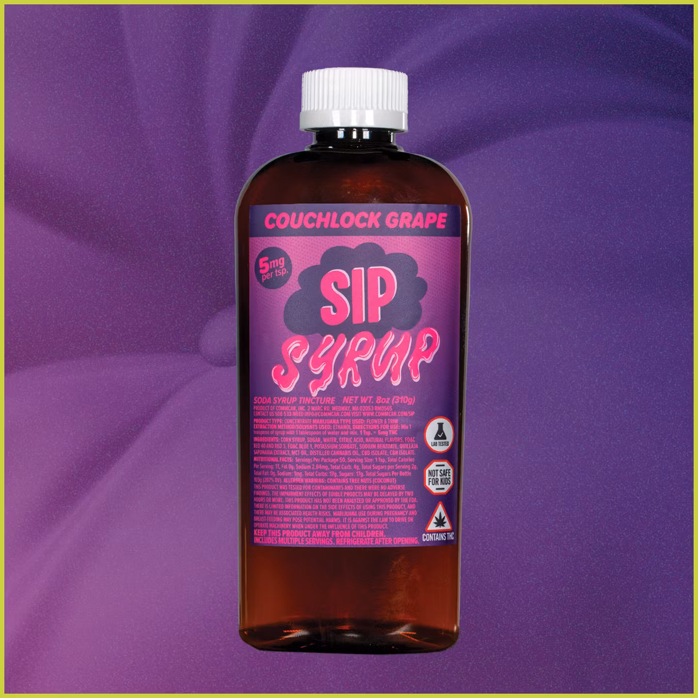 Photograph of product: Couchlock Grape Soda Syrup | Tincture | 250mg (I)