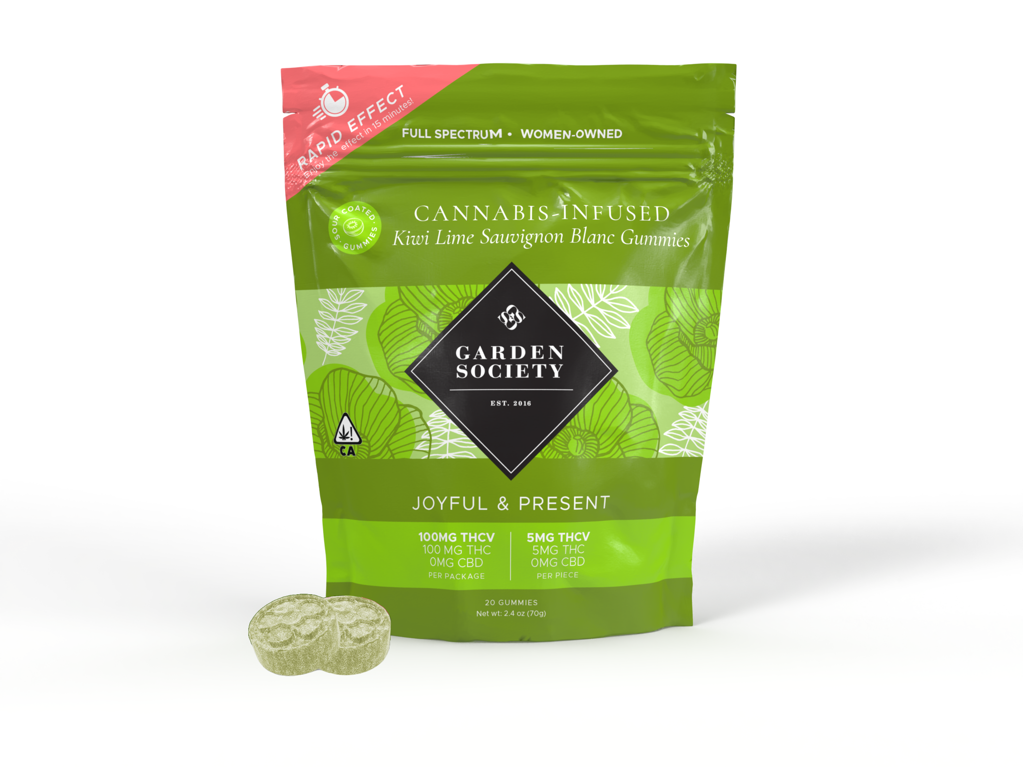 Photograph of product: KIWI LIME SAUVIGNON BLANC - JOYFUL & PRESENT (TH-oui-V)