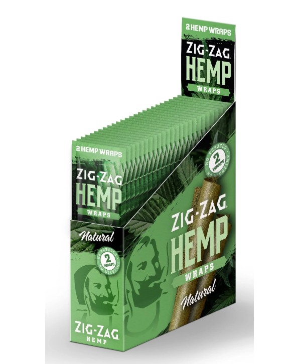 Photograph of product: Zig Zag | Natural Hemp Wrap | 2 pk