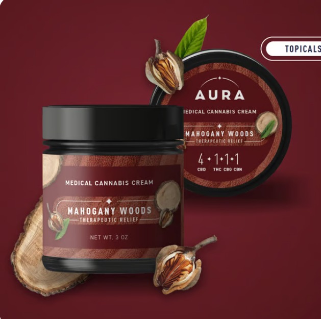 Photograph of product: Mahogany Woods Cream 1:1:1:4 TH-oui:CBG:CBN:CBD 300mg