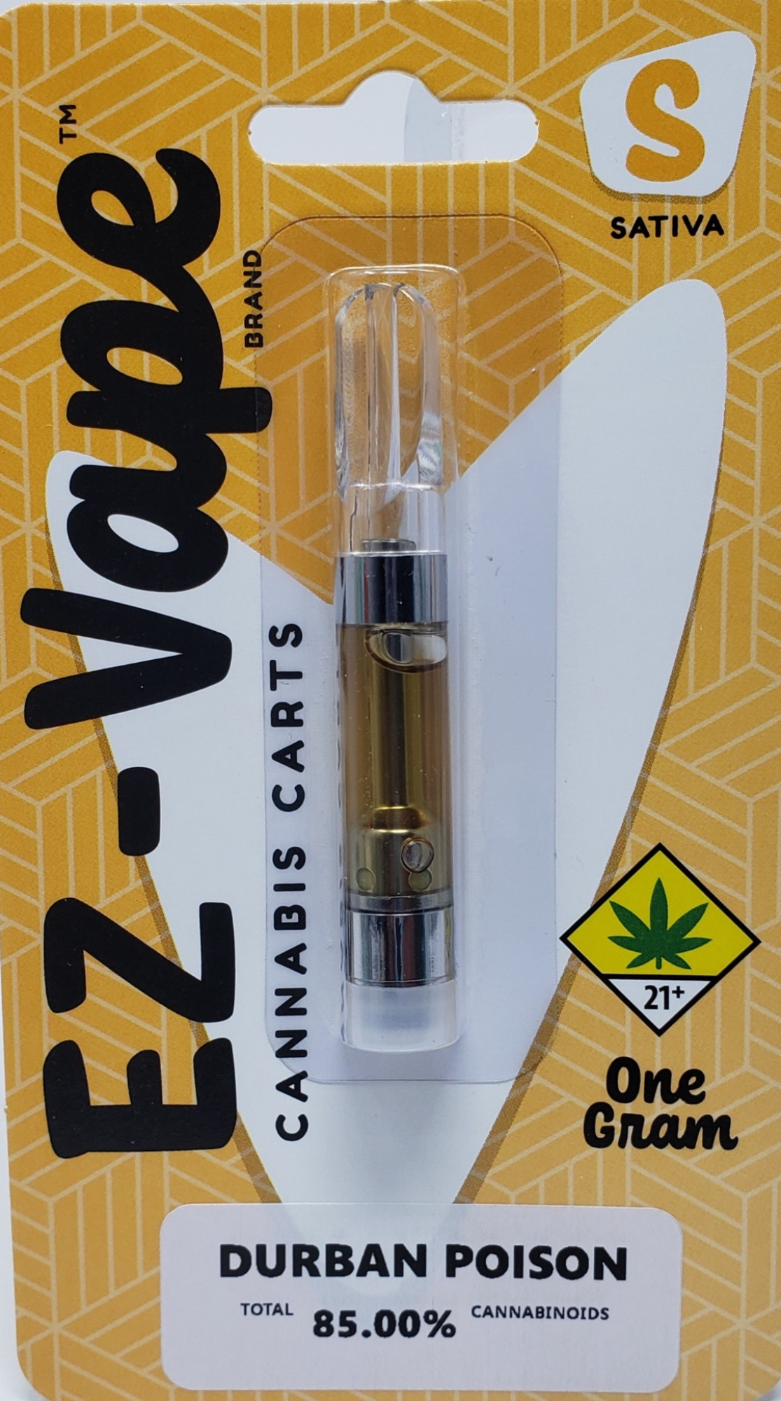 Photograph of Product: EZ VAPE Durban Poison Cartridge