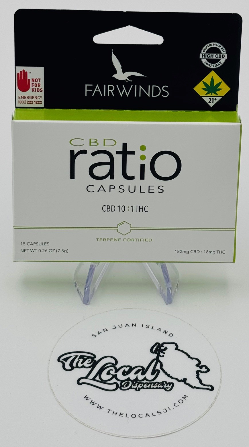 Photograph of product: CBD Ratio 10:1 Capsules 15pk
