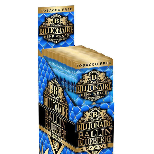 Photograph of product: Ballin' Blueberry Billionaire Hemp Wraps 2pk