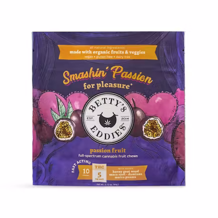Photograph of product: Passion Fruit I 5mg Fruit Chews (10pk)
