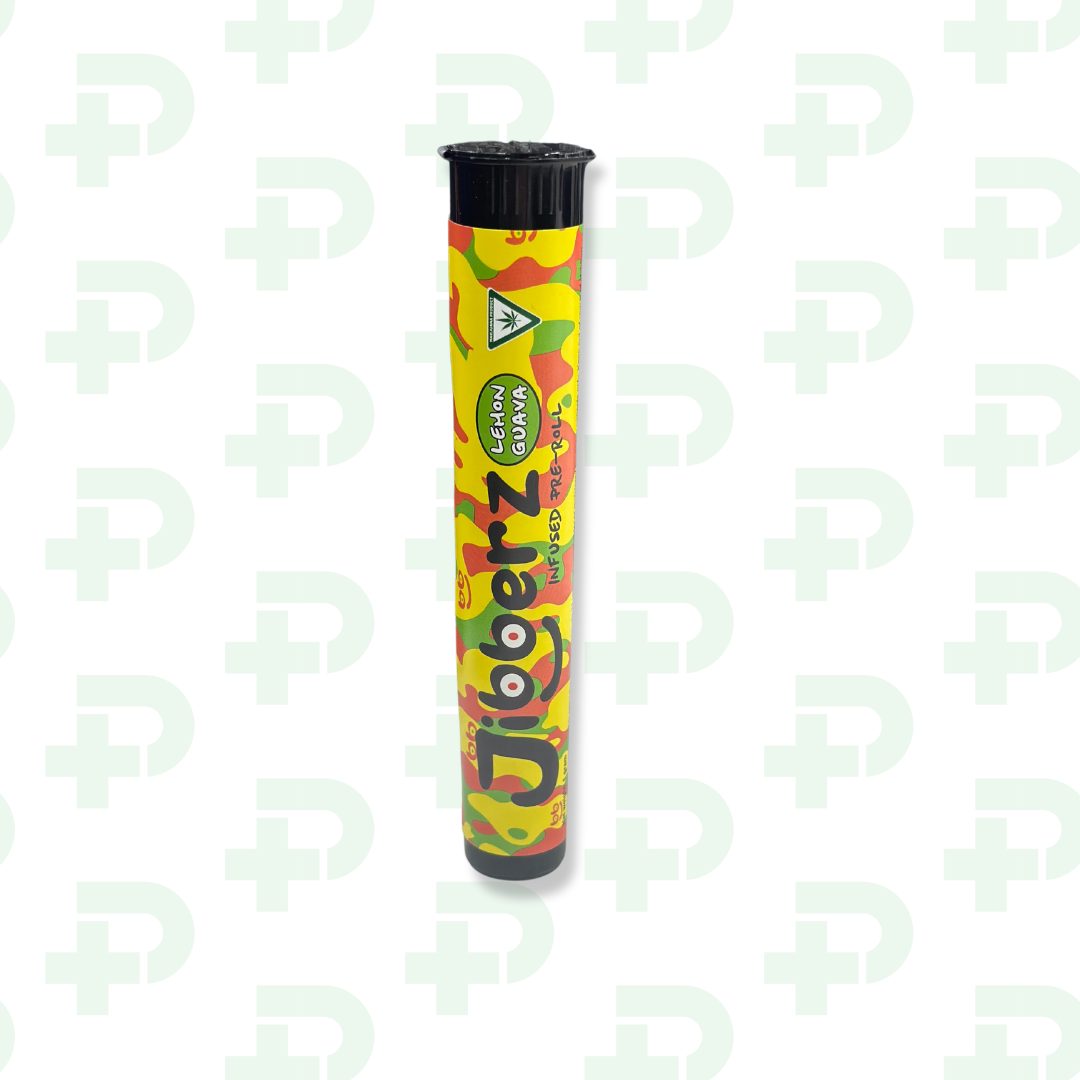 Photograph of product: Jibberz Infused Preroll - Lemon Guava