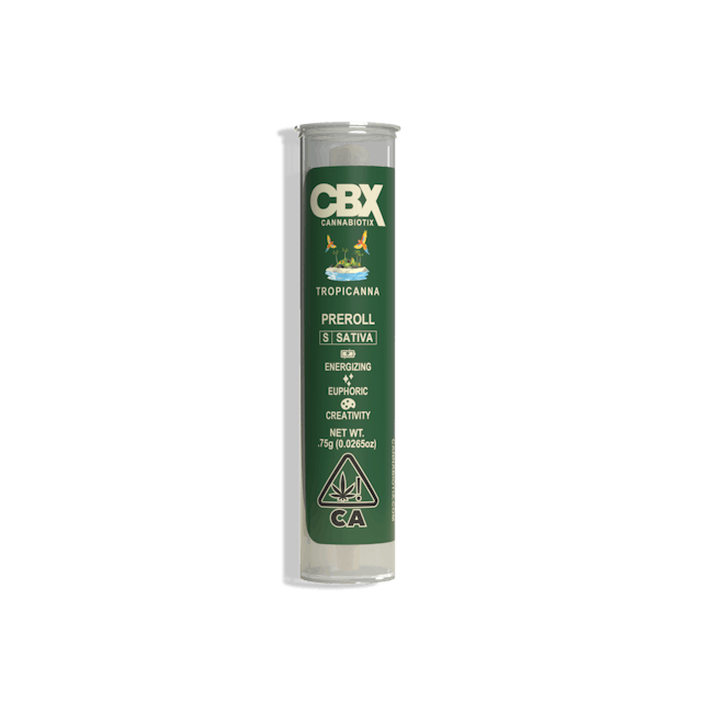 Photograph of product: Tropicanna (S) 0.75g Pre-Roll - Retail