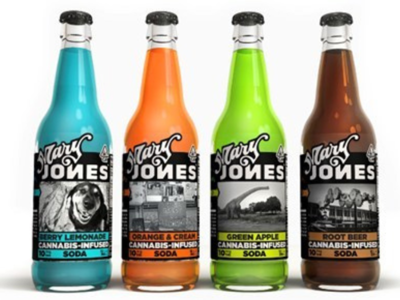 Photograph of product: Mary Jones Green Apple Soda 12oz 10mg